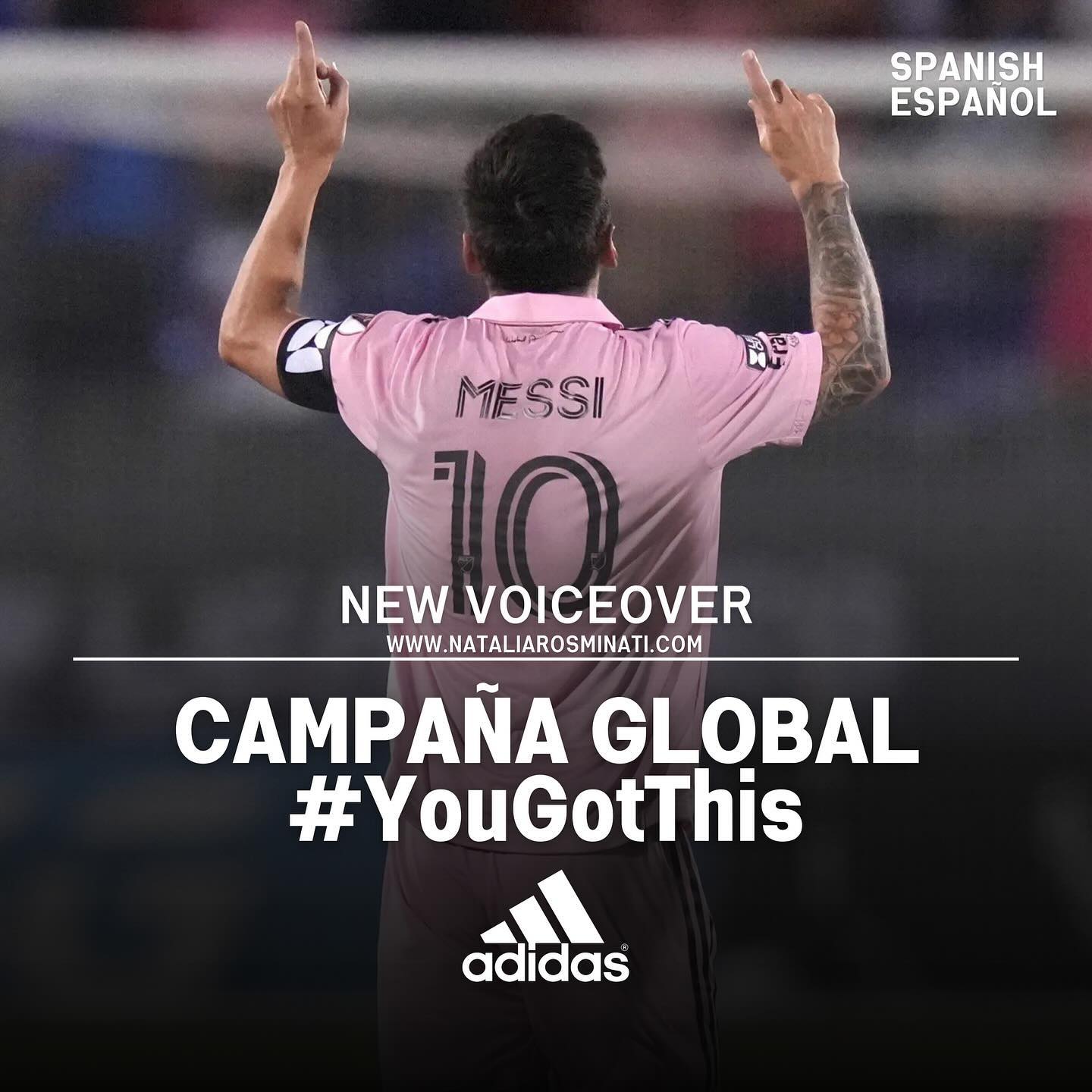 Natalia Rosminati, Spanish voice of Adidas #YouGotThis